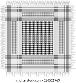 black and white scarf background vector art