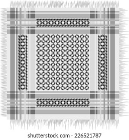 black and white scarf background vector art