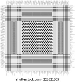 black and white scarf background vector art