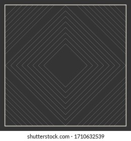 black and white scarf pattern with line design