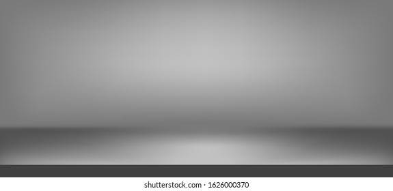 Black and white scene background. Presentation realistic decorations. Studio empty space. Showroom concept. Vector illustration