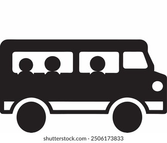 black and white school bus