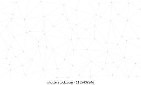 black and white sci fi dots connected with lines wallpaper . science fiction background , poligon mesh of abstract molecular chemical formula