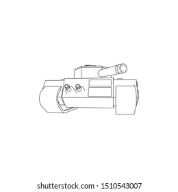 Black and White Sci Fi Tank Isolated Images 
