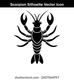 Black and white scorpion tattoo vector illustration.