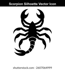Black and white scorpion tattoo vector illustration.