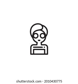 Black and white scrub icon vector