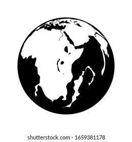 Vectores del mundo del mar blanco y negro