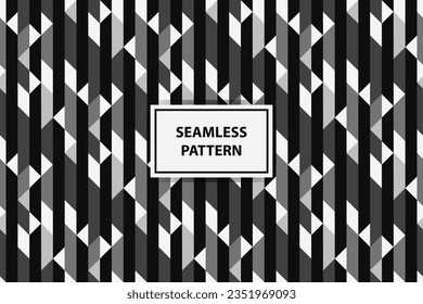 blanco y negro Patrón geométrico abstracto de Seamless