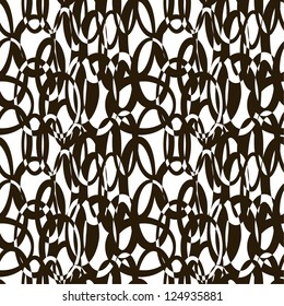 Black and white seamless abstract pattern