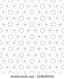 Patrón abstracto sin fisuras en blanco y negro. Fondo y fondo. Diseño ornamental a escala de grises. Ornamentos mosaicos. Ilustración gráfica vectorial. EPS10.