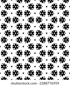 Patrón abstracto sin fisuras en blanco y negro. Fondo y fondo. Diseño ornamental a escala de grises. Ornamentos mosaicos. Ilustración gráfica vectorial. EPS10.