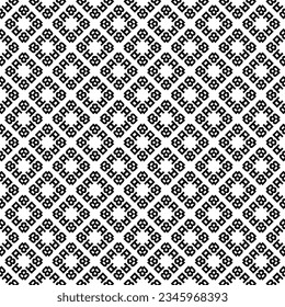 Patrón abstracto sin fisuras en blanco y negro. Fondo y fondo. Diseño ornamental a escala de grises. Ornamentos mosaicos. Ilustración gráfica vectorial. EPS10.