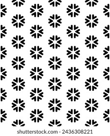Black and white seamless abstract pattern. Background and backdrop. Grayscale ornamental design. Mosaic ornaments. Vector graphic illustration. EPS10.
