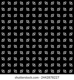 Black and white seamless abstract pattern. Background and backdrop. Grayscale ornamental design. Mosaic ornaments. Vector graphic illustration. EPS10.