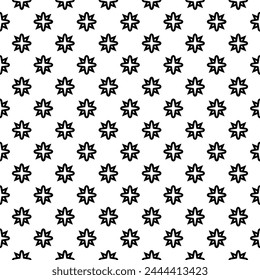 Black and white seamless abstract pattern. Background and backdrop. Grayscale ornamental design. Mosaic ornaments. Vector graphic illustration. EPS10.