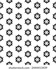 Black and white seamless abstract pattern. Background and backdrop. Grayscale ornamental design. Mosaic ornaments. Vector graphic illustration. EPS10.