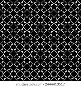 Black and white seamless abstract pattern. Background and backdrop. Grayscale ornamental design. Mosaic ornaments. Vector graphic illustration. EPS10.