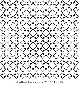 Patrón abstracto sin costuras blanco y negro. Fondo y telón de fondo. Diseño ornamental en escala de grises. Adornos en mosaico. Ilustración gráfica Vector. EPS10.