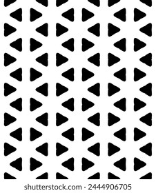 Black and white seamless abstract pattern. Background and backdrop. Grayscale ornamental design. Mosaic ornaments. Vector graphic illustration. EPS10.