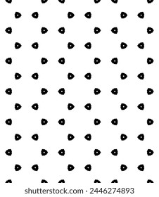 Black and white seamless abstract pattern. Background and backdrop. Grayscale ornamental design. Mosaic ornaments. Vector graphic illustration. EPS10.