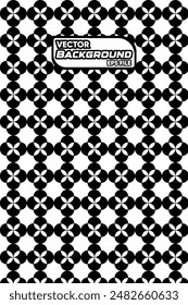 Black and white seamless abstract pattern. Background and backdrop. Grayscale ornamental design. Mosaic ornaments. Vector graphic illustration. 