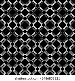 Black and white seamless abstract pattern. Background and backdrop. Grayscale ornamental design. Mosaic ornaments. Vector graphic illustration. EPS10.