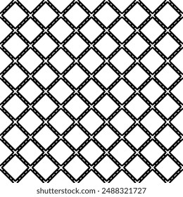 Black and white seamless abstract pattern. Background and backdrop. Grayscale ornamental design. Mosaic ornaments. Vector graphic illustration. EPS10.