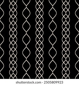 Modelo abstracto inconsútil blanco y negro con el fondo geométrico de los Elementos decorativos del ornamento Ilustración vectorial moderna de la impresión