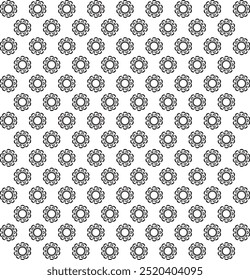 Black and white seamless abstract pattern Background and backdrop Grayscale ornamental design vector.