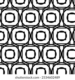 Patrón abstracto sin fisuras en blanco y negro 