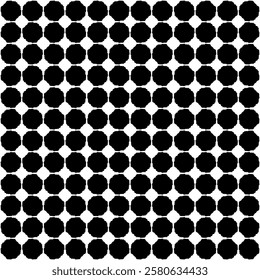 Black and white seamless abstract pattern. Background and backdrop. Grayscale ornamental design. Mosaic ornaments. Vector graphic illustration. EPS10.