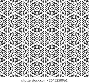 Black and white seamless abstract pattern. Background and backdrop. Grayscale ornamental design. Mosaic ornaments. Vector graphic illustration. EPS10.