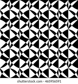 Black and white seamless artistic pattern. Decorative abstract pattern. 
