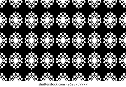 black and white seamless background pattern wallpaper textile circel flower vintag fashion repate.