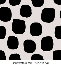 Black and white seamless background, Simple Polka Squares cubes with rounded corners design, perfect for surface such as textiles, bedding, pillow throw, stationary and product packaging.