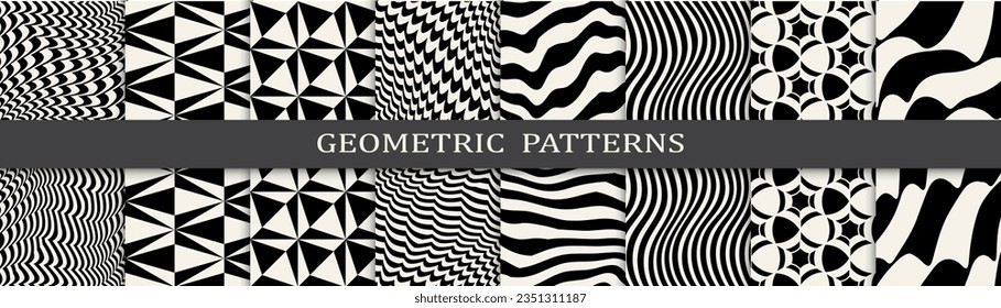 conjunto de patrones de cebra de fondo transparente en blanco y negro