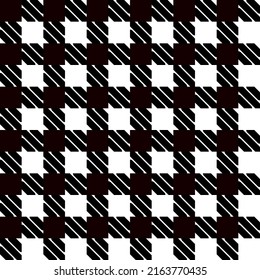 Black and white seamless checkered Design For Wallpaper Decoration gift wrapping paper and fabric patterns.