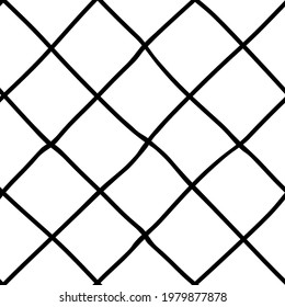 Fondo plano diagonal transparente blanco y negro. Patrón dibujado a mano con diseño diagonal. Papel de pantalla abstracto vectorial.
