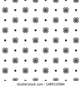 Black and White Seamless doodle Lines Pattern. Abstract Freehand Background Design, Vector illustration isolated