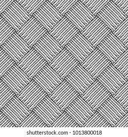 Black and White Seamless Ethnic Pattern. Vintage, Grunge, Abstract Tribal Background for Textile Design, Wallpaper, Surface Textures, Wrapping Paper