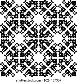 Black and White Seamless Ethnic Pattern. Vintage, Grunge, Abstract Tribal Background for Textile Design, Wallpaper, Surface Textures, Wrapping Paper