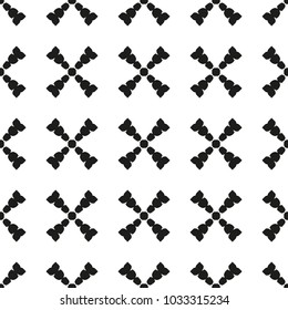 Black and White Seamless Ethnic Pattern. Vintage, Grunge, Abstract Tribal Background for Textile Design, Wallpaper, Surface Textures, Wrapping Paper