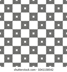 Black and White Seamless Ethnic Pattern. Vintage, Grunge, Abstract Tribal Background for Textile Design, Wallpaper, Surface Textures, Wrapping Paper