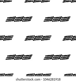 Black and White Seamless Ethnic Pattern. Vintage, Grunge, Abstract Tribal Background for Textile Design, Wallpaper, Surface Textures, Wrapping Paper