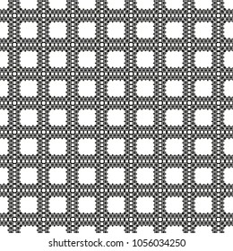 Black and White Seamless Ethnic Pattern. Vintage, Grunge, Abstract Tribal Background for Textile Design, Wallpaper, Surface Textures, Wrapping Paper