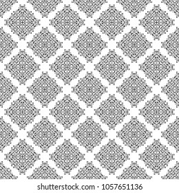 Black and White Seamless Ethnic Pattern. Tribal. Vintage, Grunge, Abstract Tribal Background for Surface Design, Textile, Wallpaper, Surface Textures, Wrapping Paper