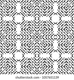 Black and White Seamless Ethnic Pattern. Tribal. Vintage, Grunge, Abstract Tribal Background for Surface Design, Textile, Wallpaper, Surface Textures, Wrapping Paper