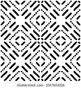 Black and White Seamless Ethnic Pattern. Tribal. Vintage, Grunge, Abstract Tribal Background for Surface Design, Textile, Wallpaper, Surface Textures, Wrapping Paper