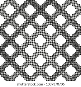 Black and White Seamless Ethnic Pattern. Vintage, Grunge, Abstract Tribal Background for Textile Design, Wallpaper, Surface Textures, Wrapping Paper